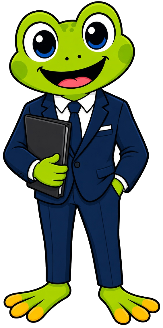 Mascotte Hopy in abito da lavoro